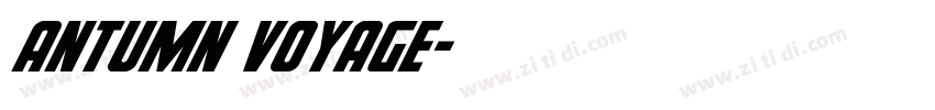 ANTUMN VOYAGE字体转换